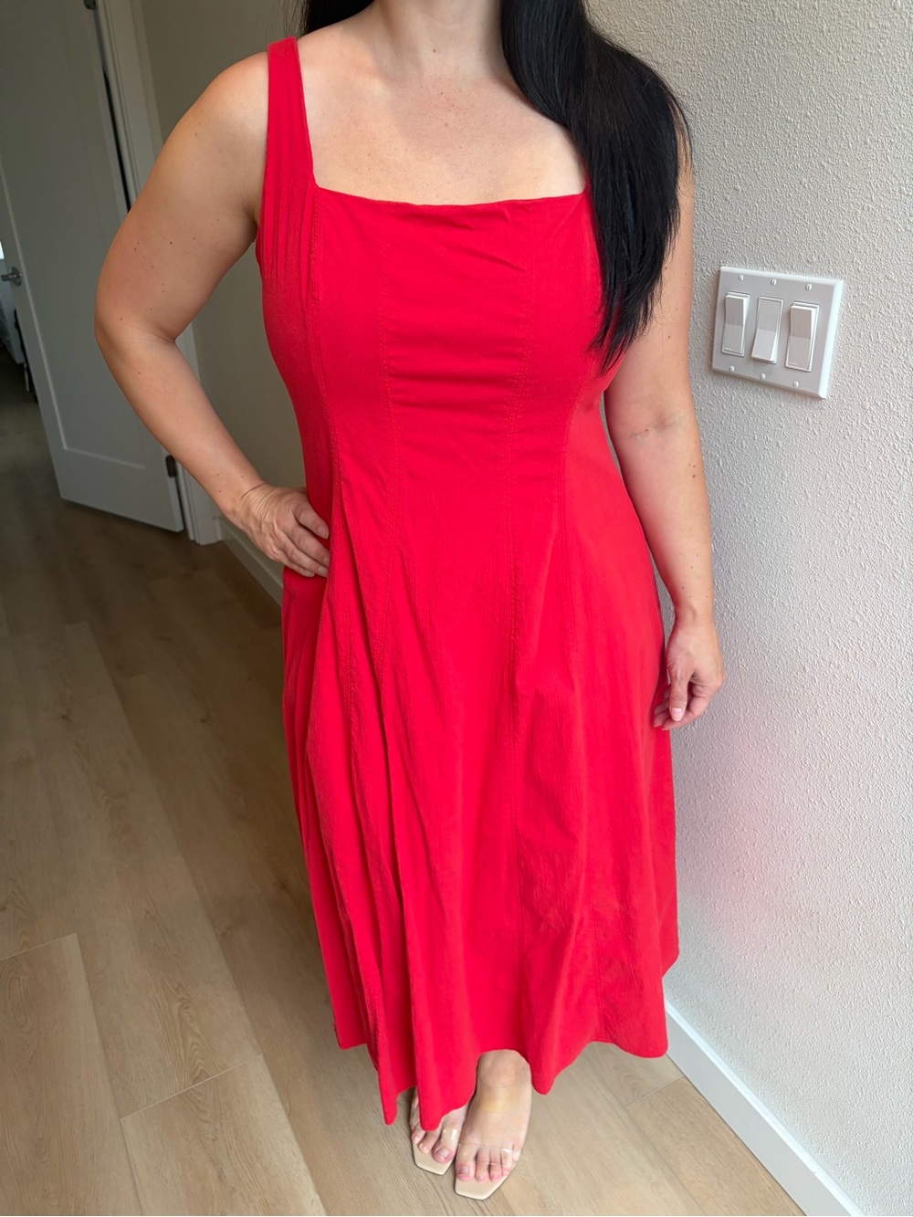 Abercrombie & Fitch Red Maxi Dress